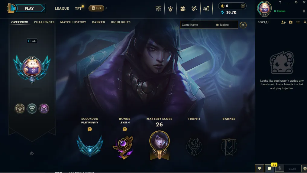 ⭐Eune💎Platinum 4🔥40K BE🔒Unverified Email